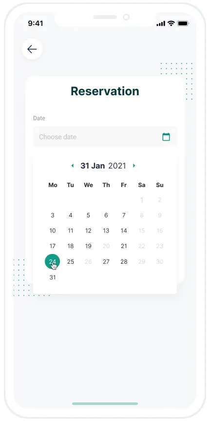 Donor app screen 3.
